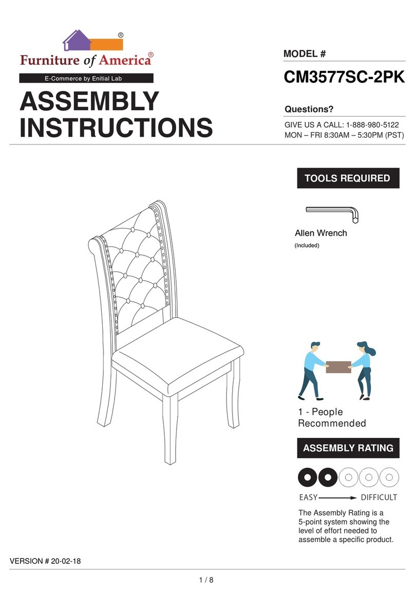Furniture of America CM3577SC-2PK Assembly instructions
