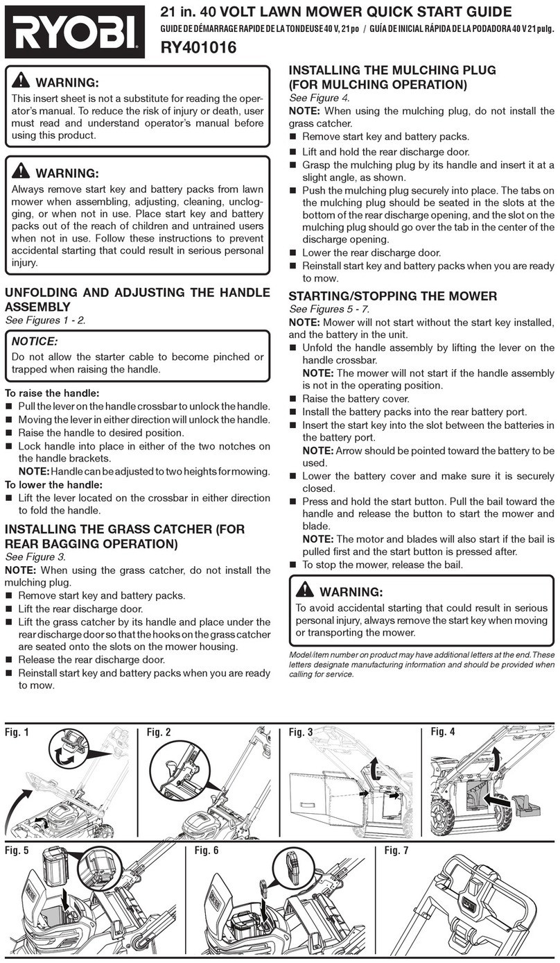 Ryobi RY401016 User manual