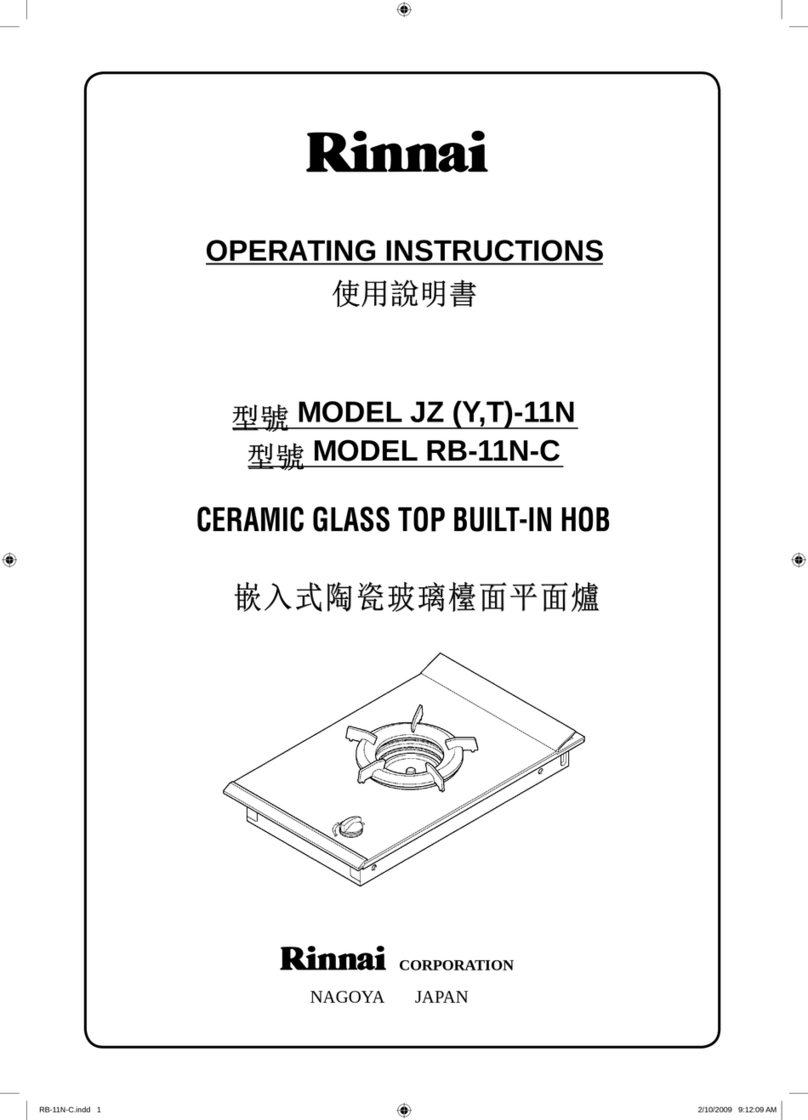 Rinnai JZY-11N operating instructions