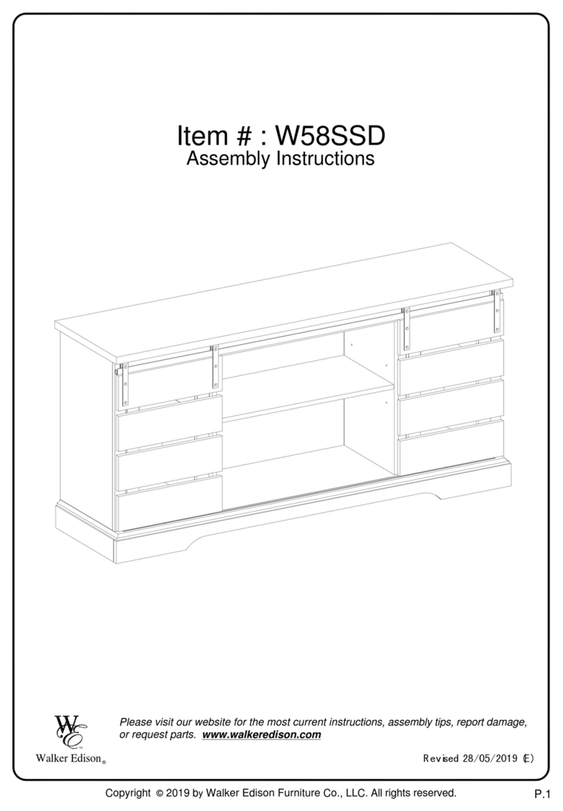 Walker Edison W58SSD User manual Walker Edison W58SSD User manual