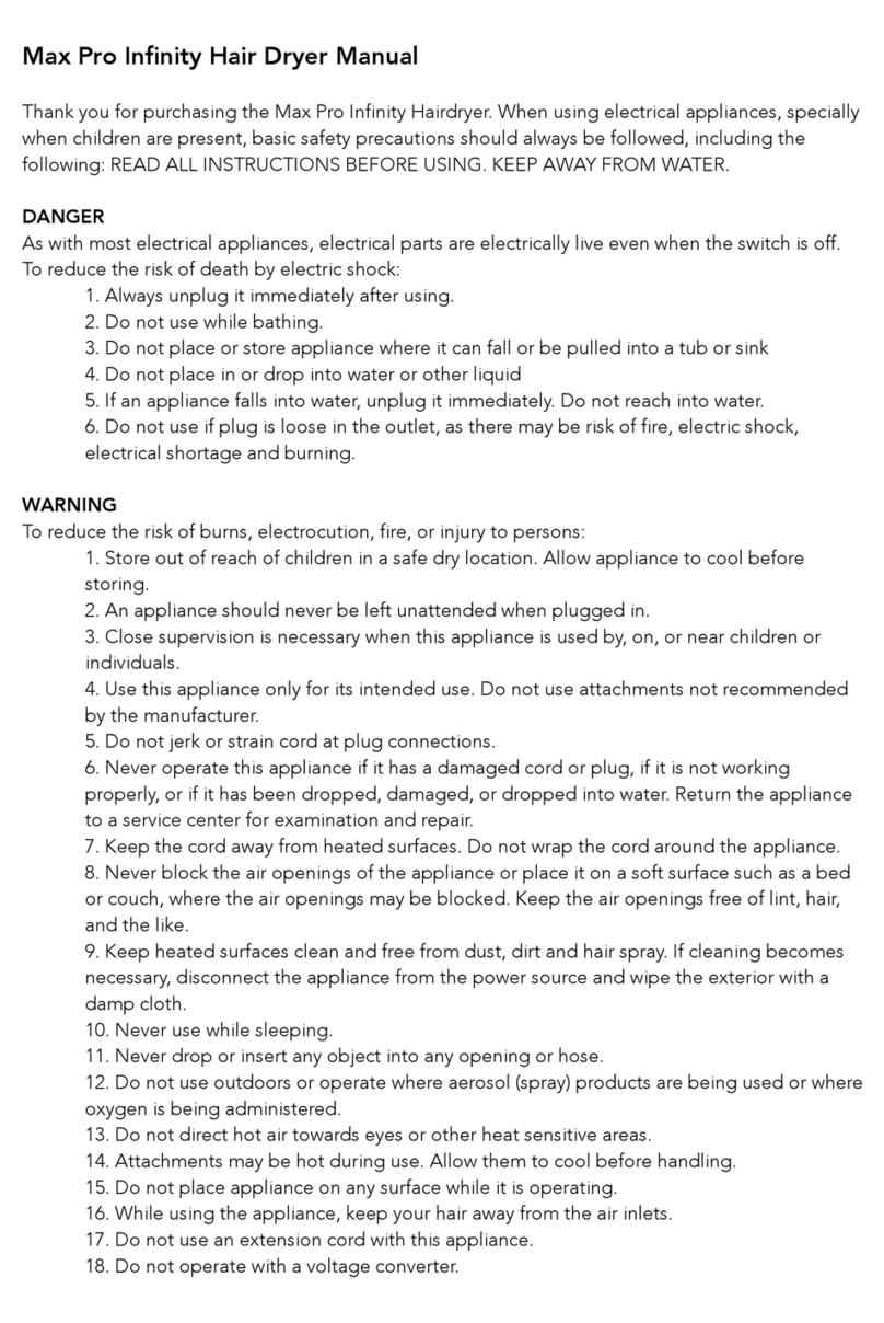 Max Pro Infinity manual Max Pro Infinity manual