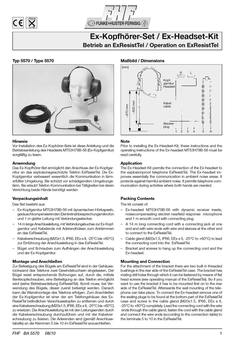 FHF ExResistTel 5570 Instruction Manual