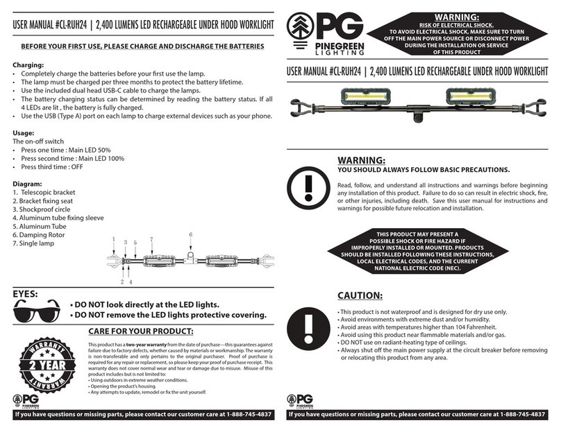 Pinegreen Lighting CL-RUH24 user manual