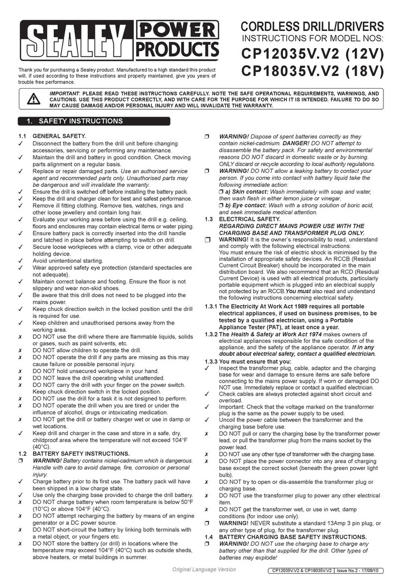 Sealey cp12035v.v2 User manual