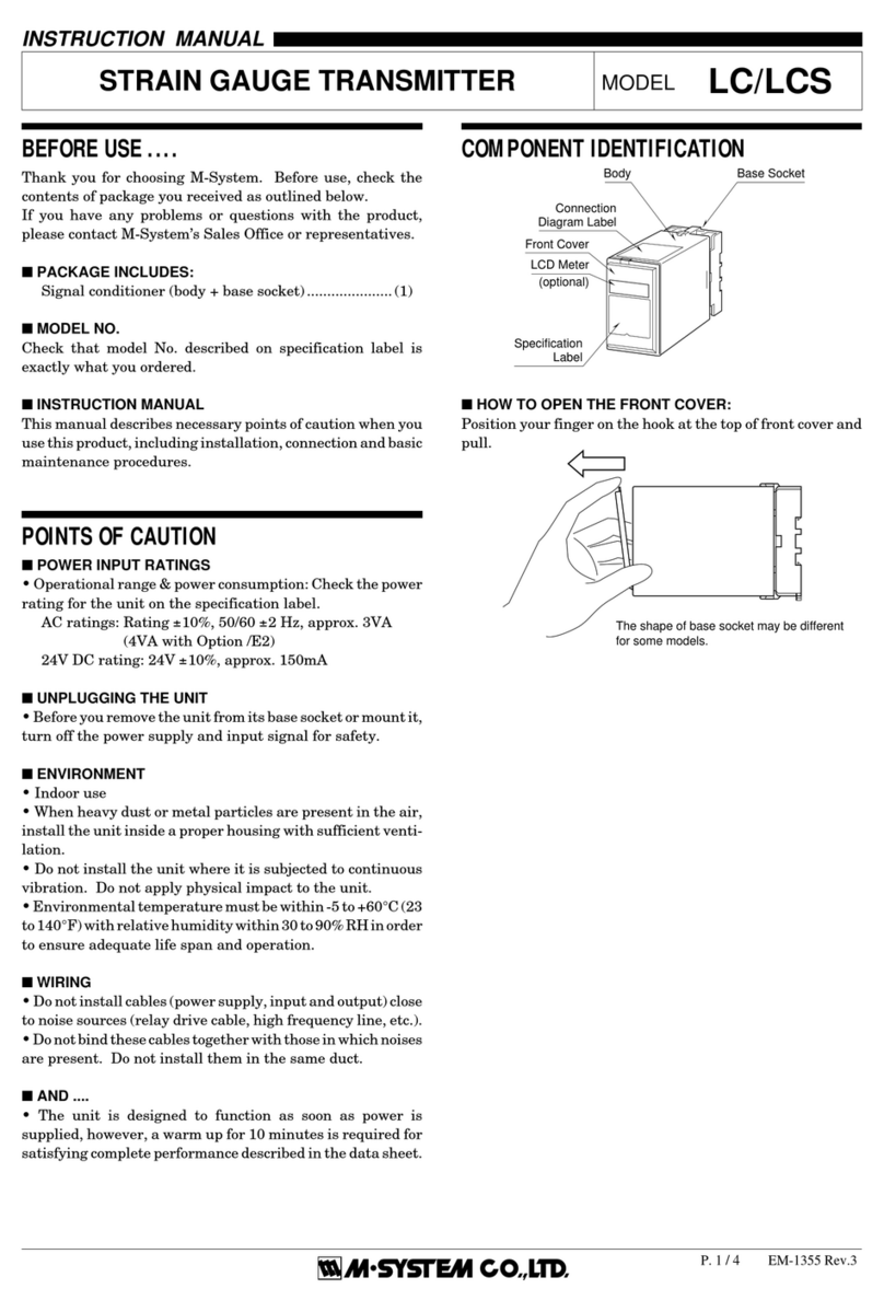 M-system LC User manual