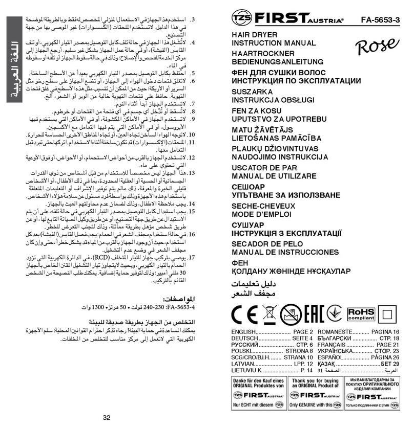 TZS First AUSTRIA Rose FA-5653-3 instruction manual