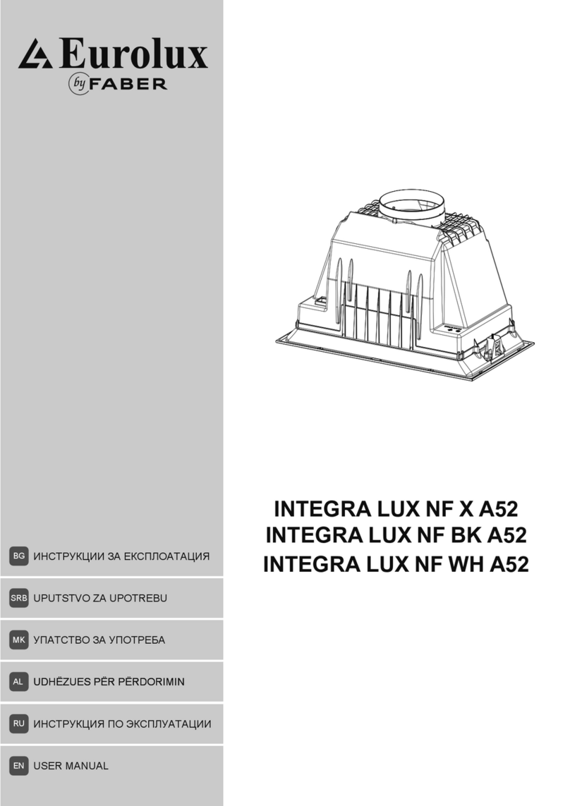 Faber Eurolux INTEGRA PREMIUM NF X A52 user manual Faber Eurolux INTEGRA PREMIUM NF X A52 user manual