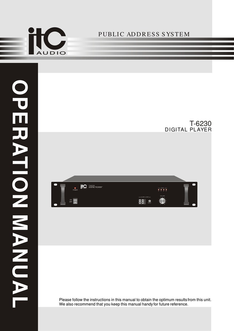 ITC Audio T-6230 Operation manual
