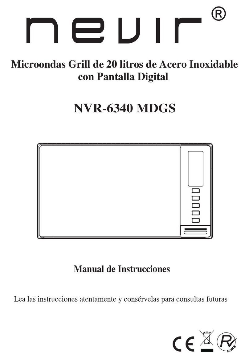 Nevir NVR-6340 MDGS instruction manual