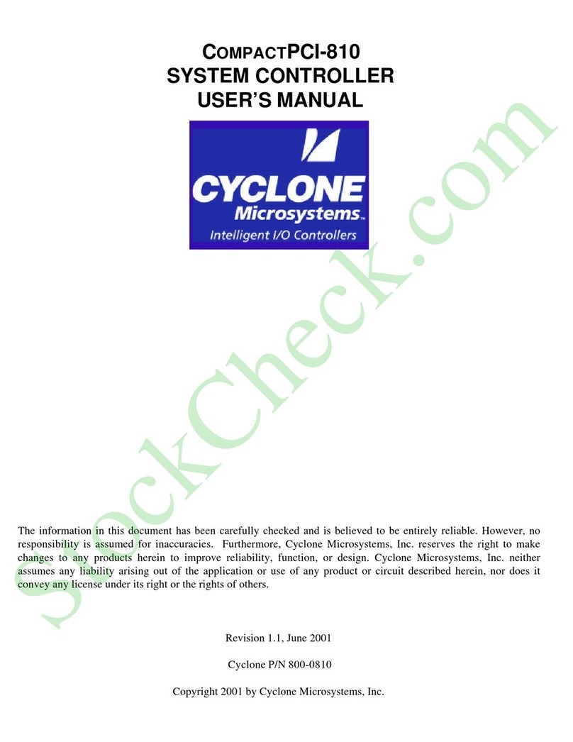 CyClone COMPACTPCI-810 user manual
