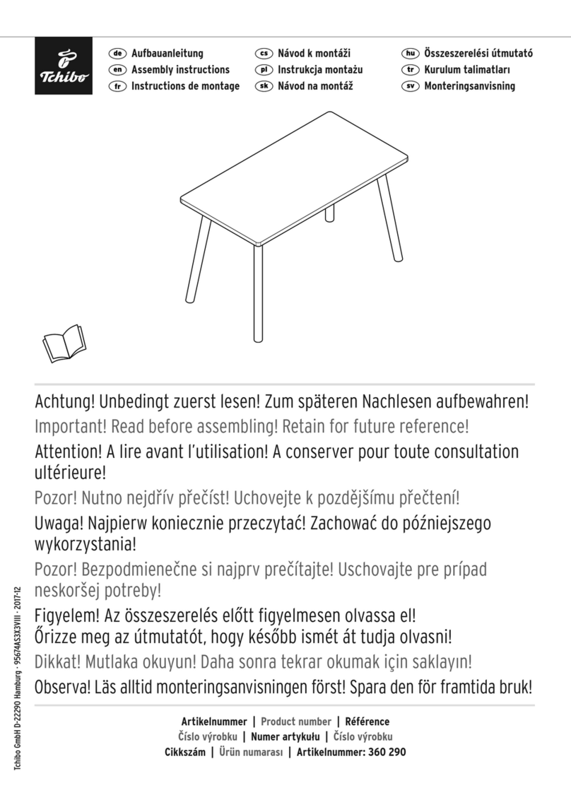 Tchibo 360 290 Assembly instructions