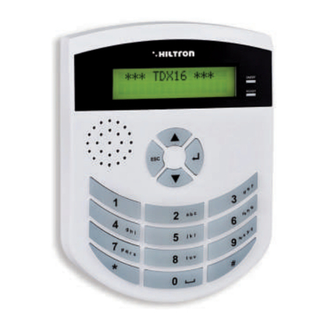 Hiltron security TDX16 User manual