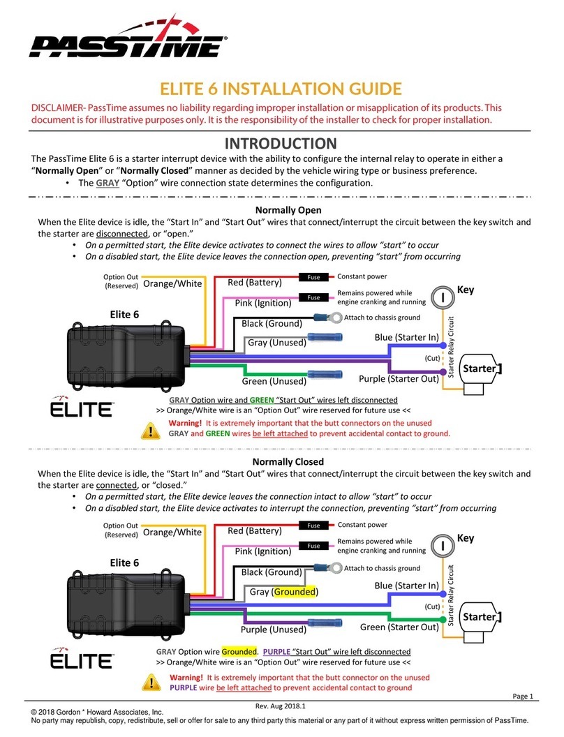PassTime ELITE 6 installation guide