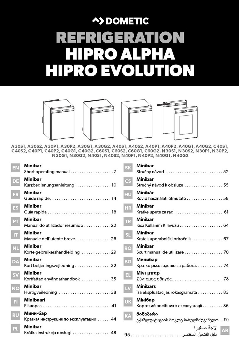 Dometic HiPro Alpha C60S1 User manual