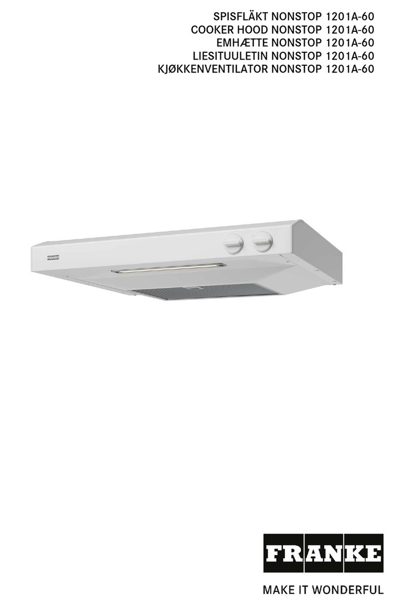 Franke NONSTOP 1201A-60 manual