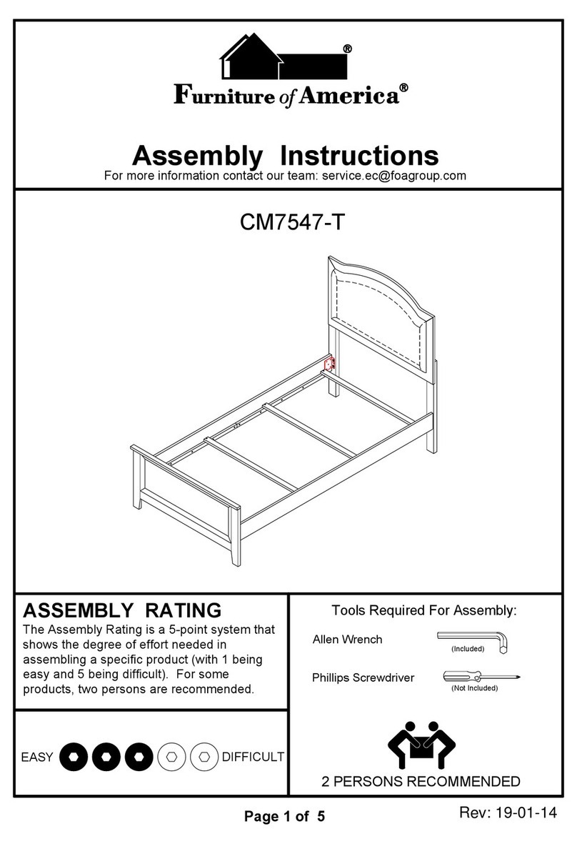 Furniture of America CM7547-T Assembly instructions