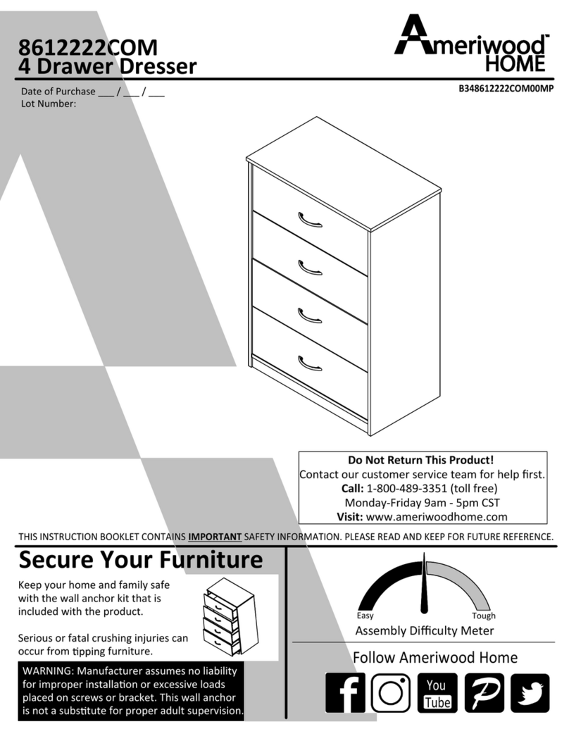 Ameriwood HOME 8612222COM Assembly instructions Ameriwood HOME 8612222COM Assembly instructions