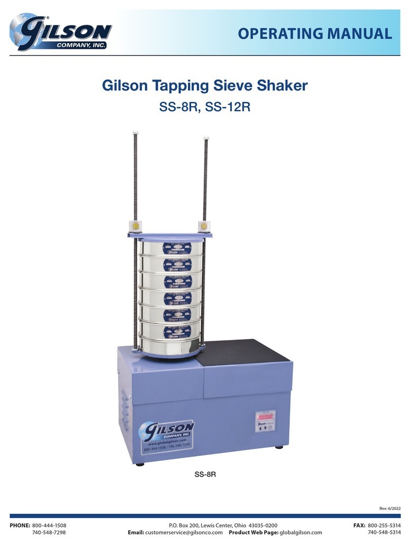 Gilson SS-8R operating manual