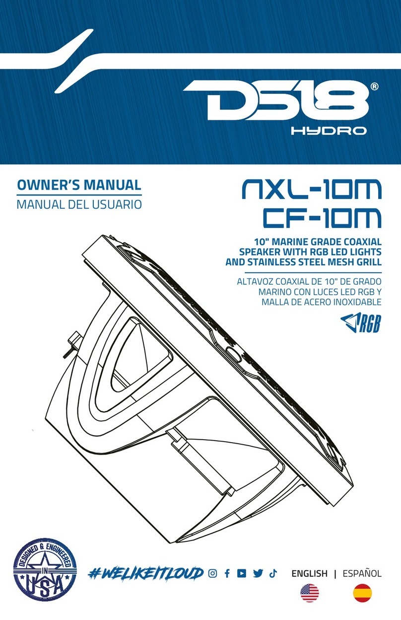 DS18 HYDRO NXL-10m owner's manual