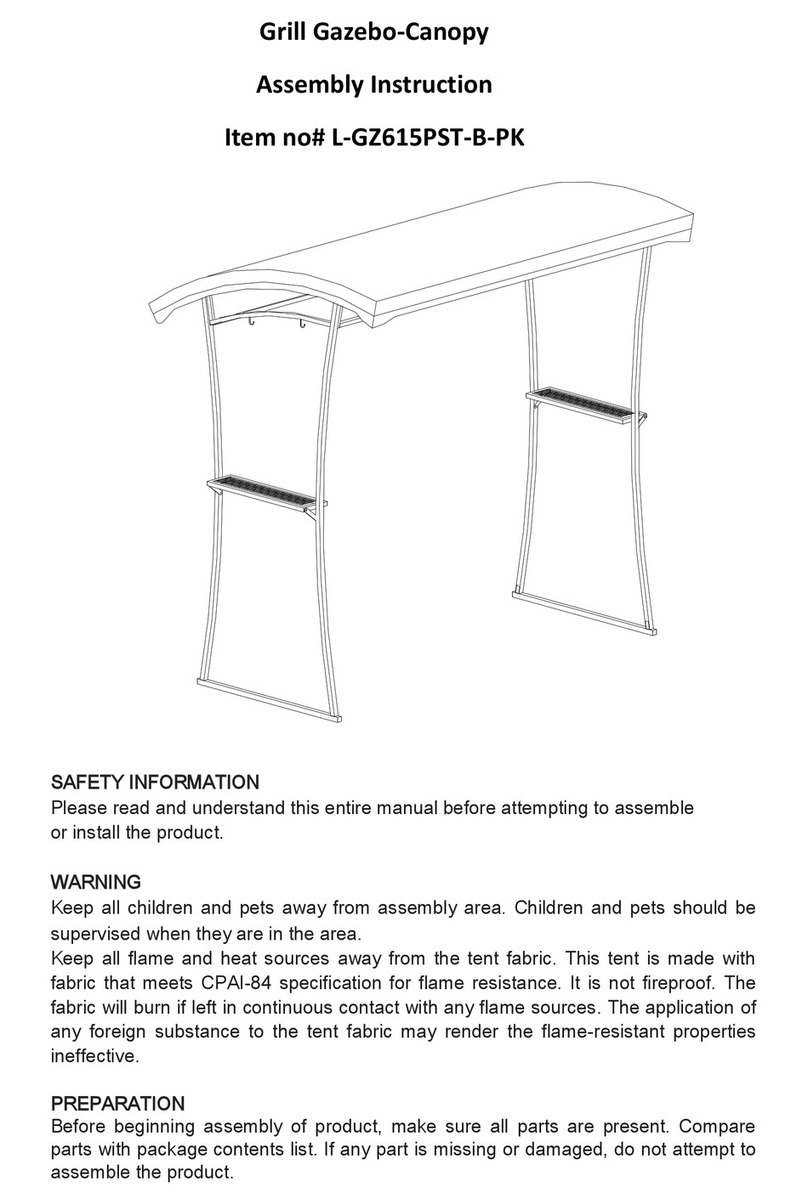Sunjoy L-GZ615PST-B-PK User manual