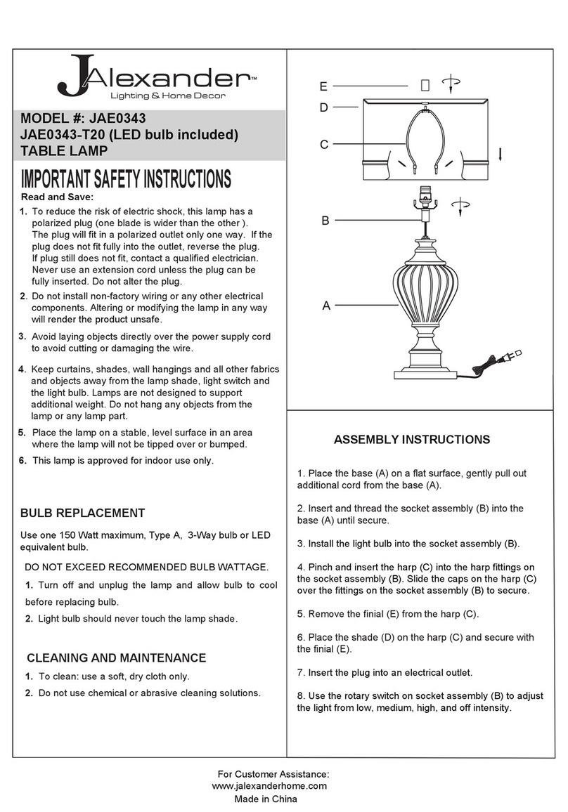 JALEXANDER JAE0343 User manual