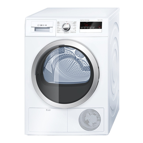 Bosch WTH8520SSN Installation and operating instructions