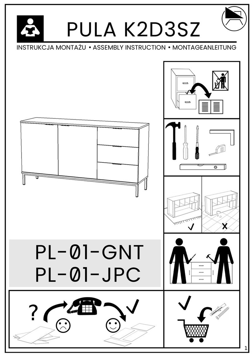Arthauss Furniture PULA K2D3SZ Assembly instruction Arthauss Furniture PULA K2D3SZ Assembly instruction