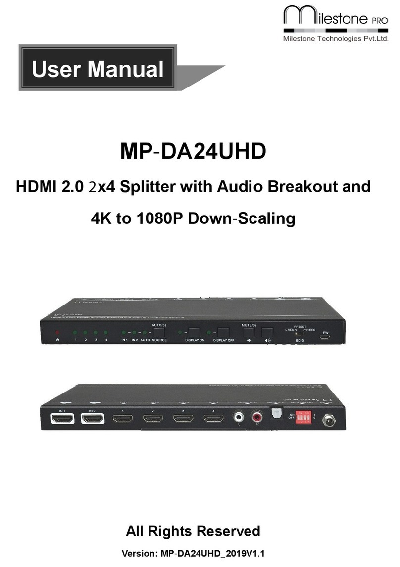 Milestone pro MP-DA24UHD User manual