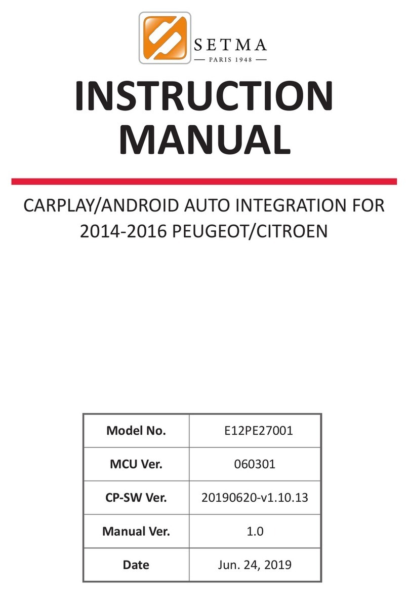 Setma E12PE27001 instruction manual