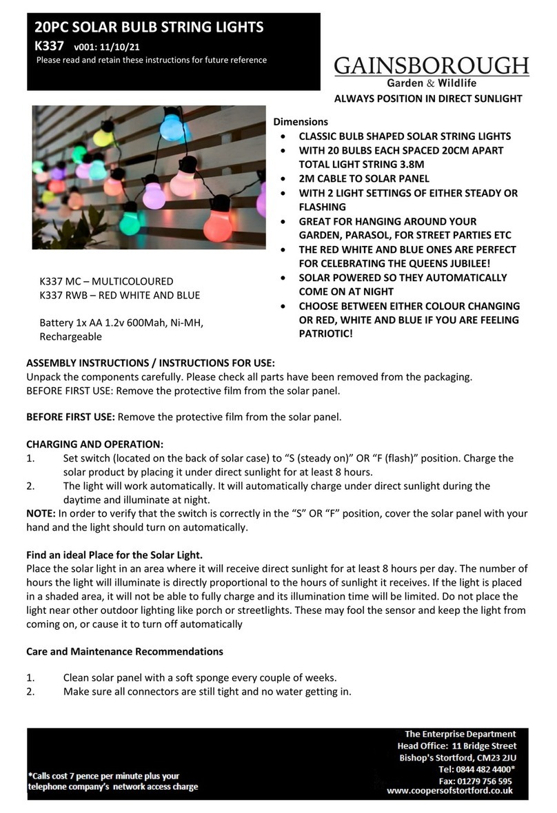 Gainsborough K337 quick guide Gainsborough K337 quick guide