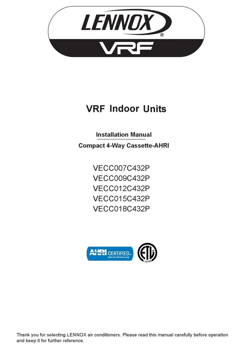Lennox VRF VECC007C432P User manual