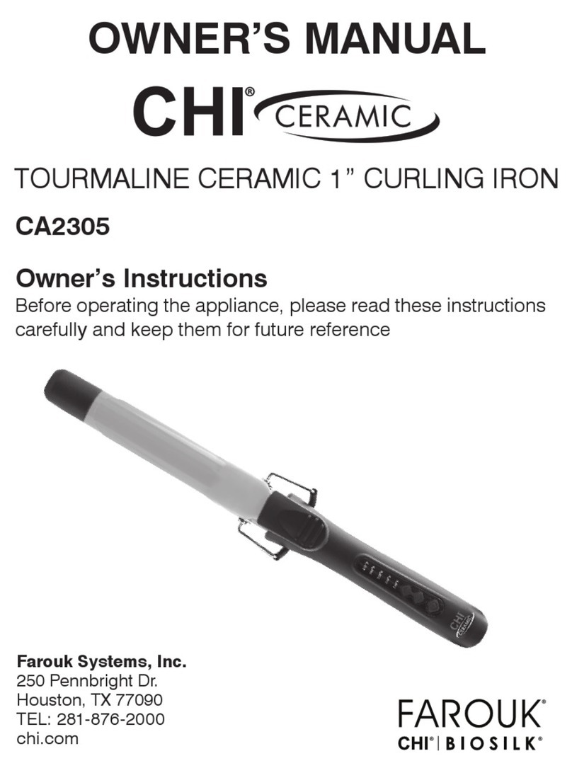 Farouk Chi Biosilk CA2305 owner's manual