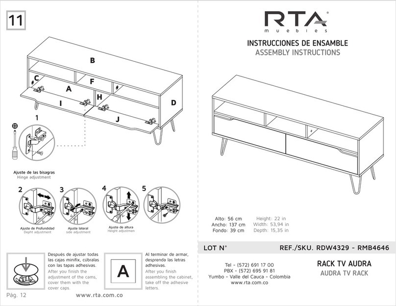 RTA AUDRA RDW4329 User manual