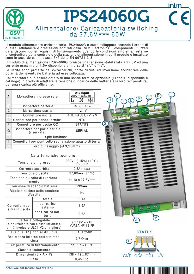 INIM Electronics IPS24060G Instruction Manual INIM Electronics IPS24060G Instruction Manual