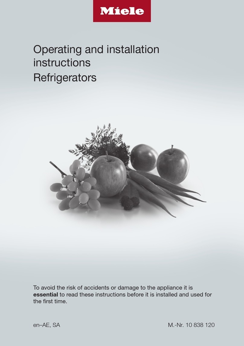 Miele K 31222 Ui Operating and installation instructions