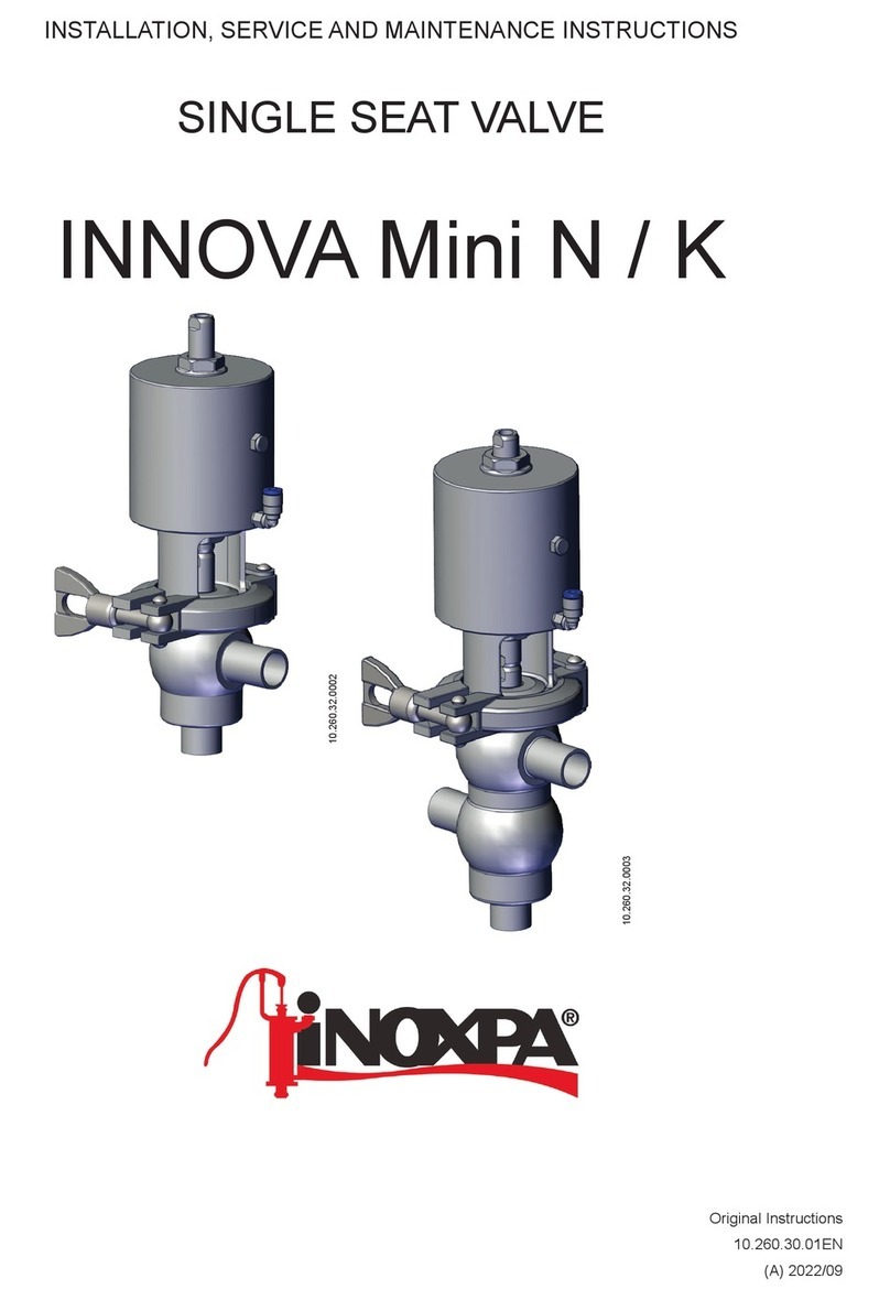 INOXPA INNOVA Mini N Installation, service and maintenance instructions INOXPA INNOVA Mini N Installation, service and maintenance instructions