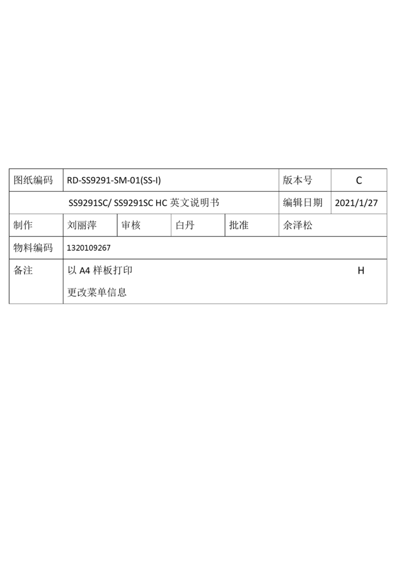 Pluto SS9291SC user manual