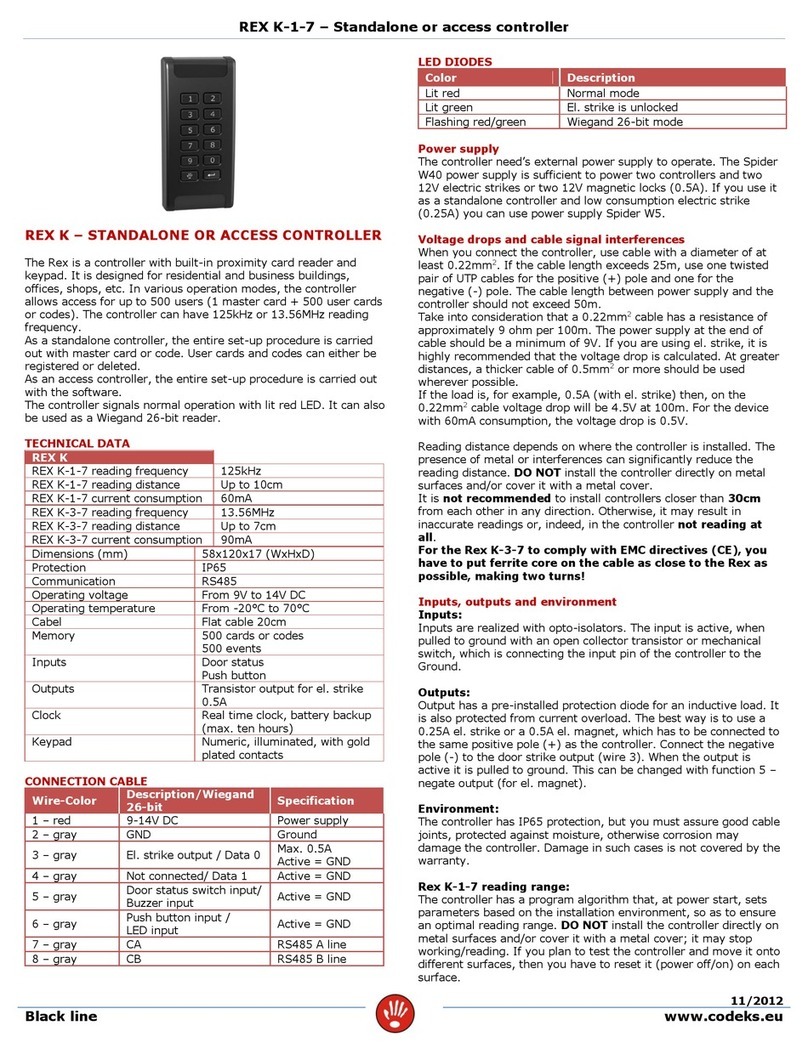 Jantar REX K-1-7 manual
