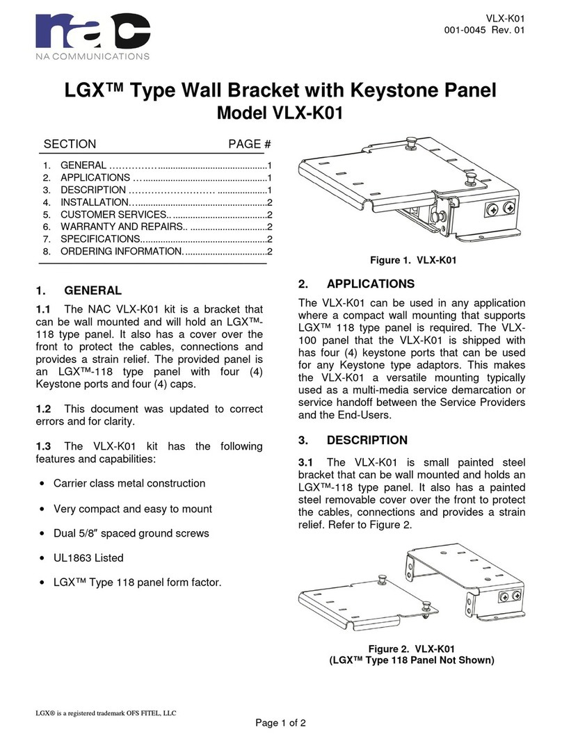 Ofs NAC LGX VLX-K01 manual