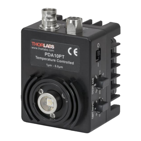 THORLABS PDA10PT User manual
