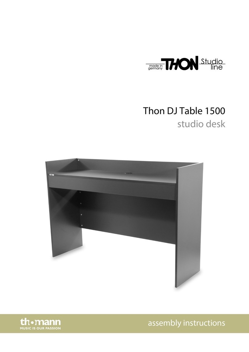 thomann Thon Studio DJ Table 1500 Assembly instructions