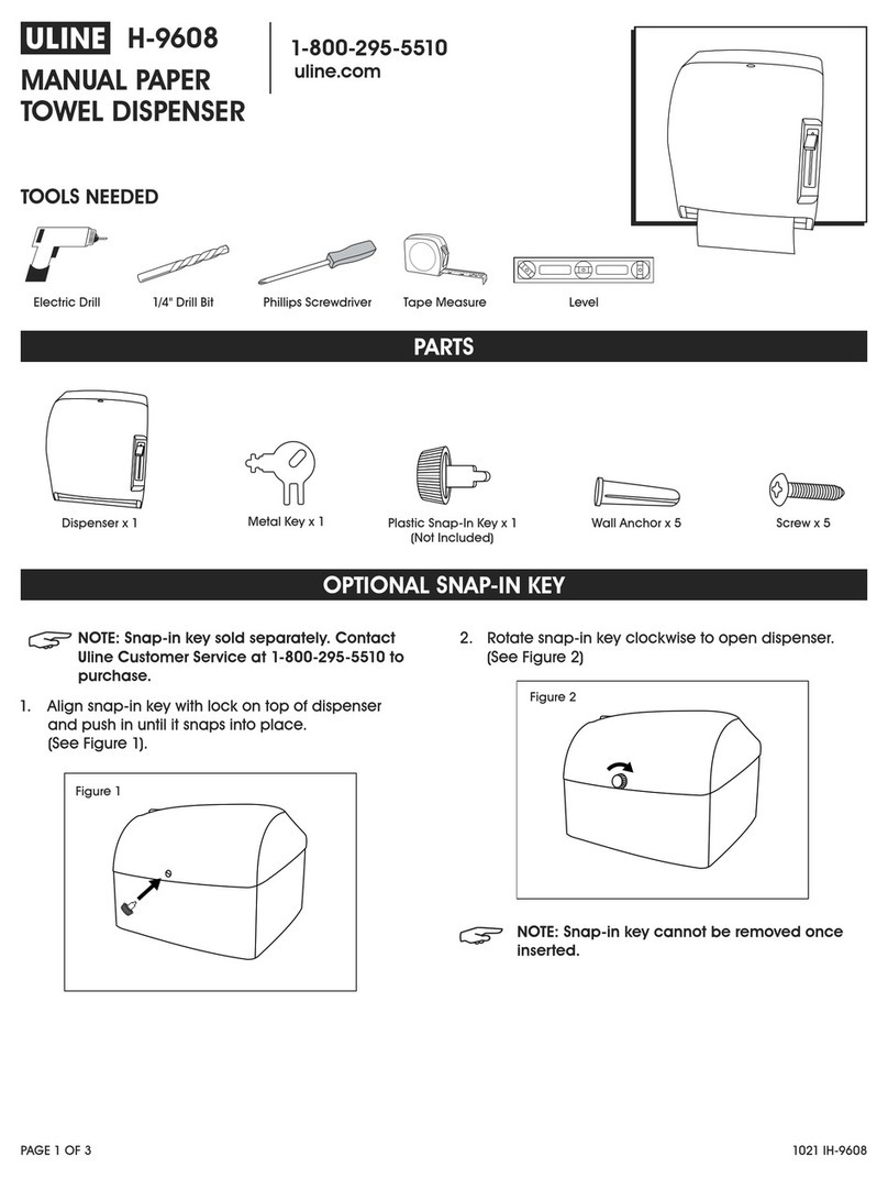 U-Line H-9608 User manual