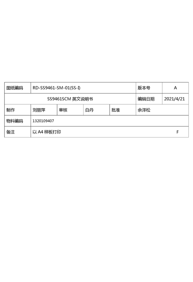 Neptune SS9461SCM user manual