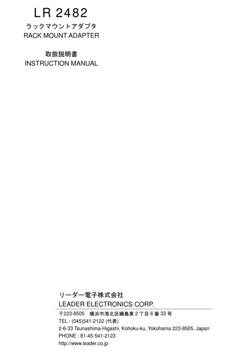 Leader LR 2482 instruction manual