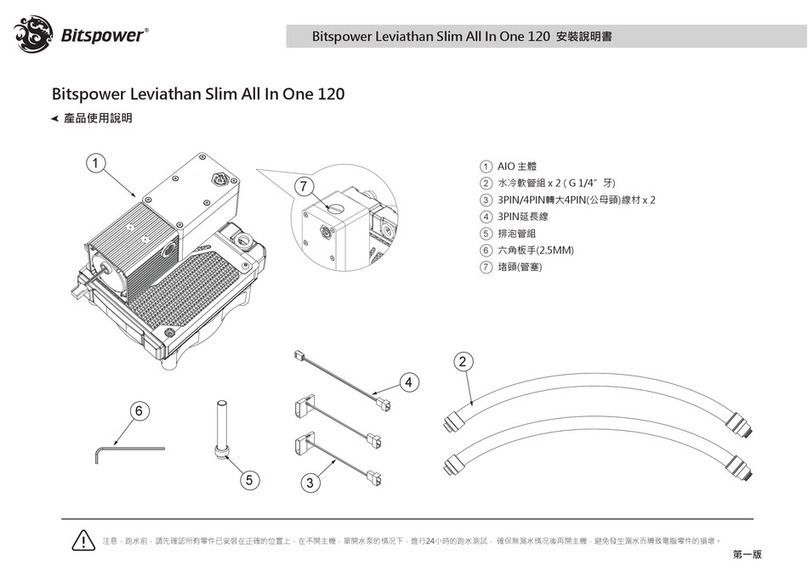 Bitspower Leviathan Slim All In One 120 installation guide