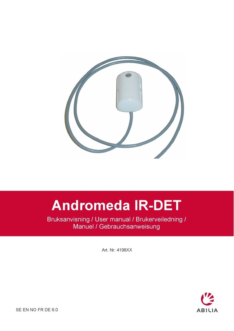 Abilia Gewa Andromeda IR-DET user manual