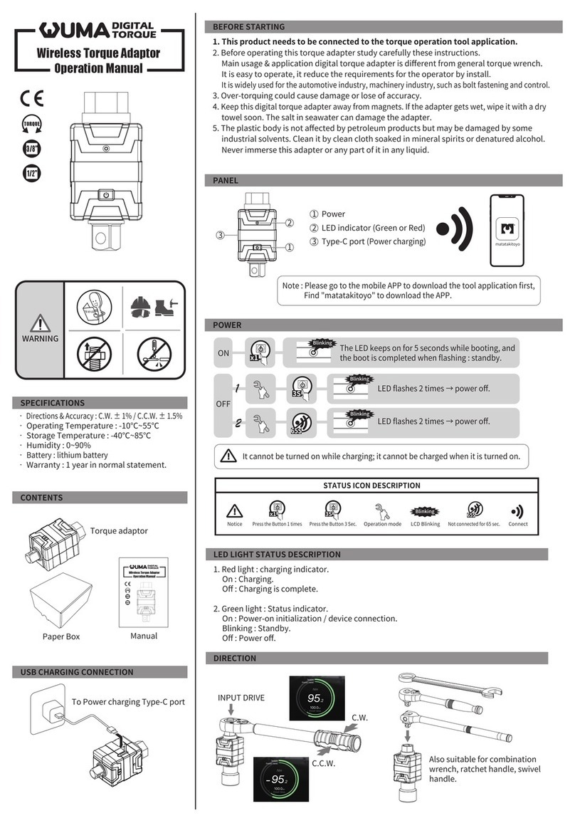 wuma BTA-120N Operation manual