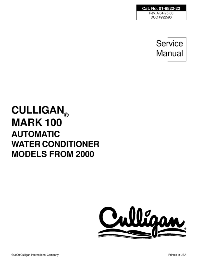 Culligan Mark 100 Service manual