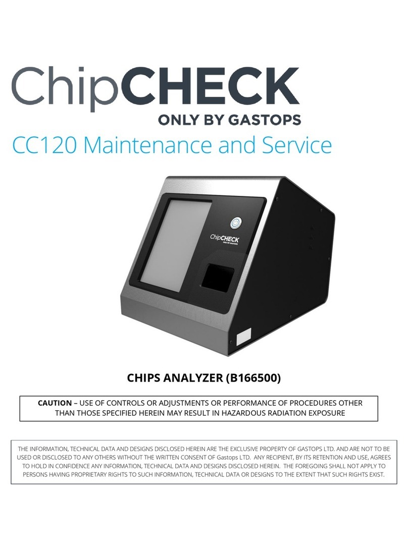 Gastops ChipCHECK CC120 Maintenance and service manual