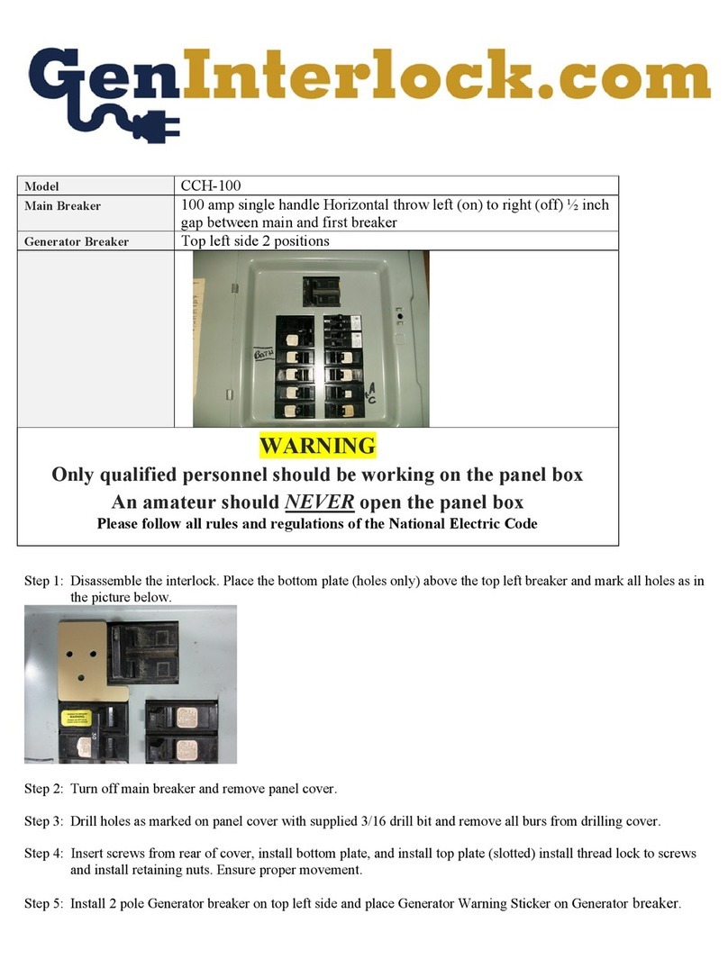 GenInterlock CCH-100 User manual
